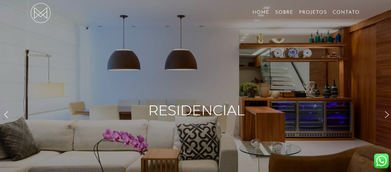 Criação de Website exclusivo Valeria Marques Arquitetura em Wordpress