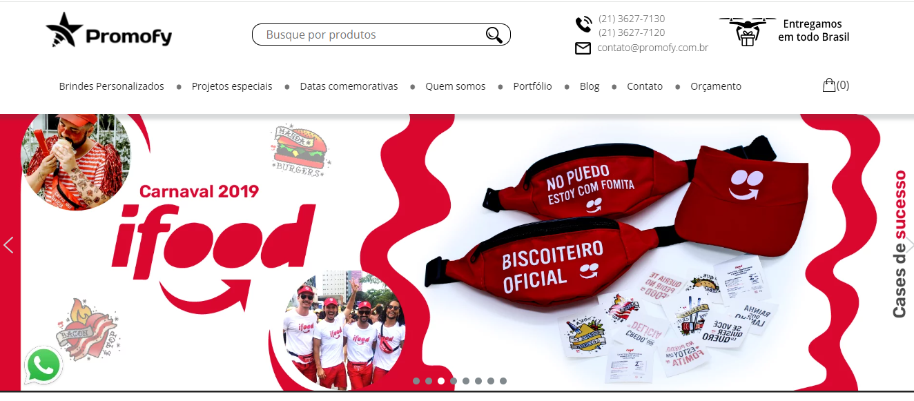 Programação e Relayout de Website Promofy em Wordpress